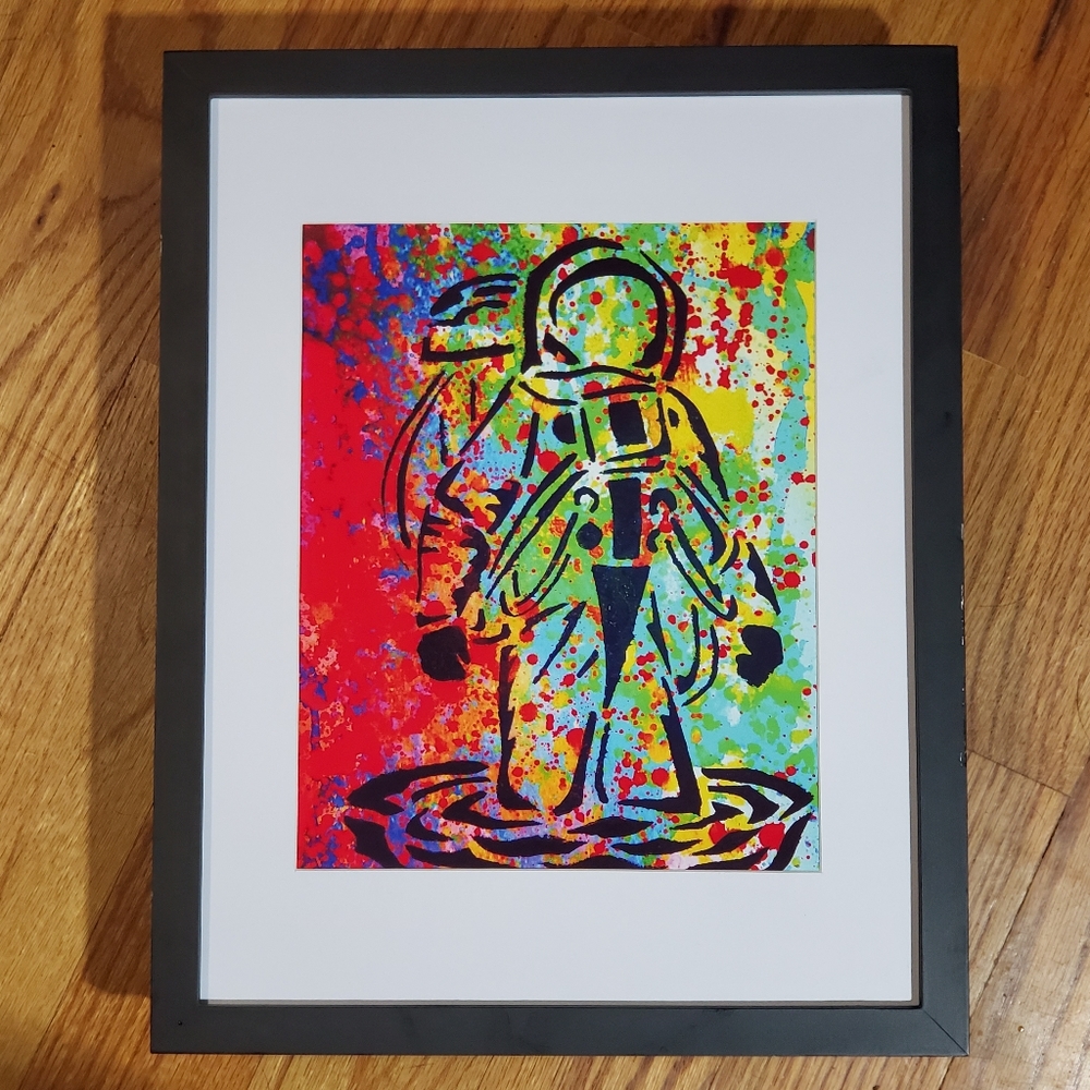 Impossible Astronaut Abstract Unframed Art print